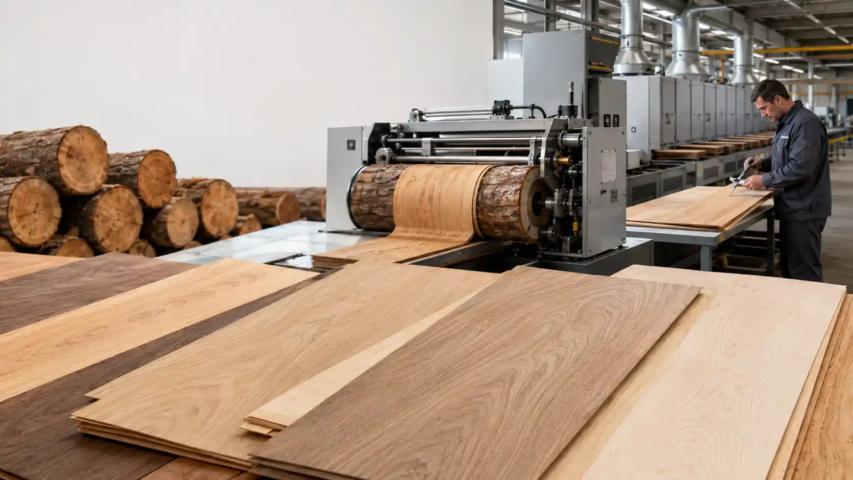 Wood veneer quality control from log inspection to finished sheets Wood veneer quality control from log inspection to finished sheets