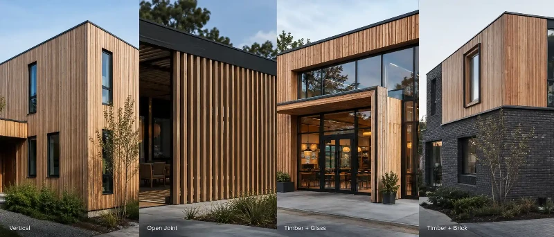 Exterior timber cladding design options for modern buildings Exterior timber cladding design options for modern buildings