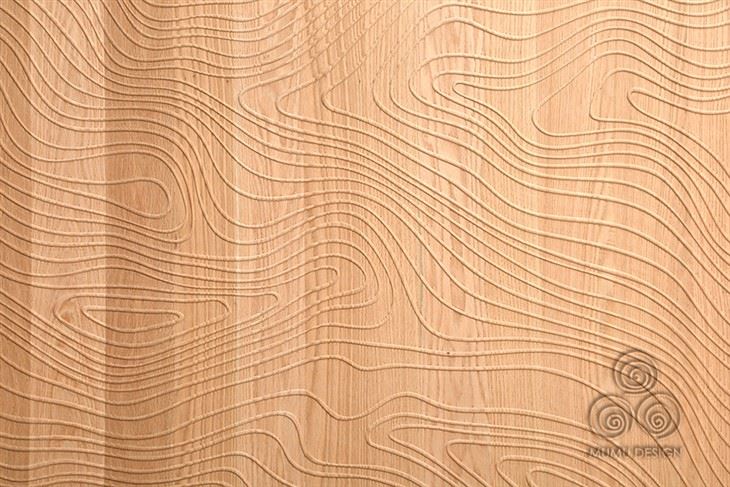 Mumu-24 Dark Color Modern Decorative Standing Big Size Indoor Bedroom Indoor Wood Veneer