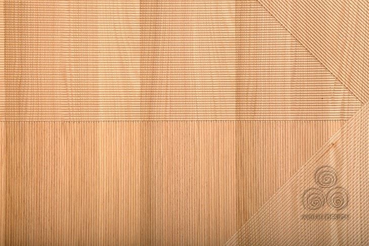 Mumu-09 Customized Factory Teak Walnut Wood Veneer Cladding Board Wainscoting Carved 3D Wooden Wall Panel Wood Veneer
