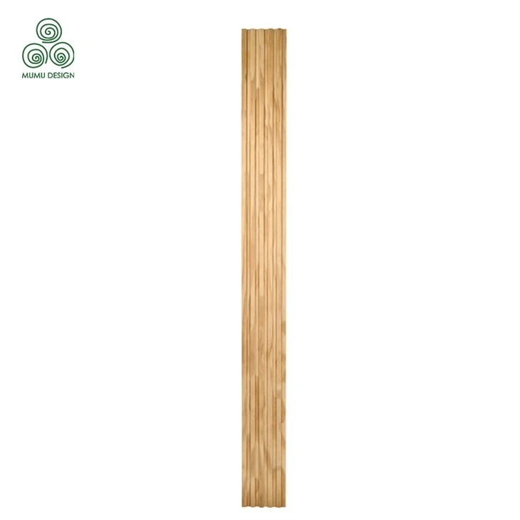 Narrow Fluted Natural Wood Panel