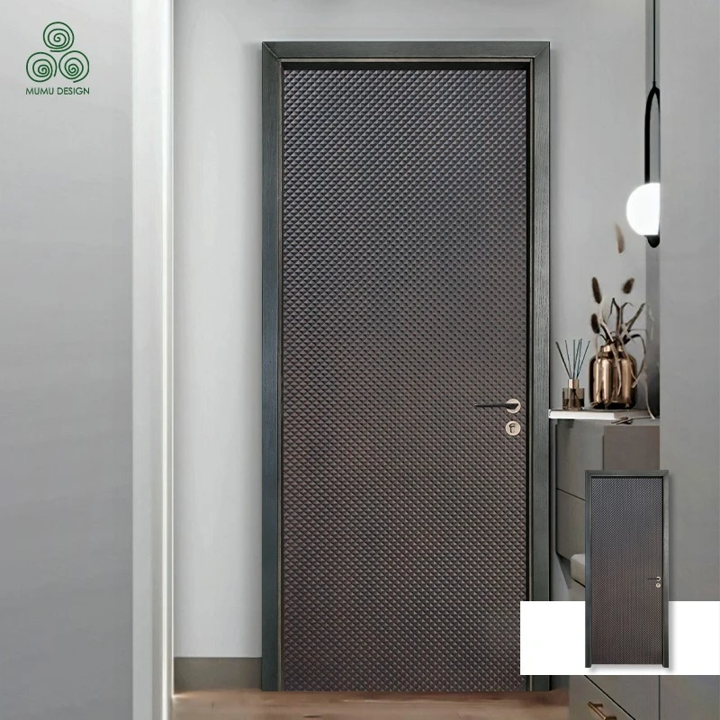 Diamond Textured Wooden Door Diamond Textured Wooden Door