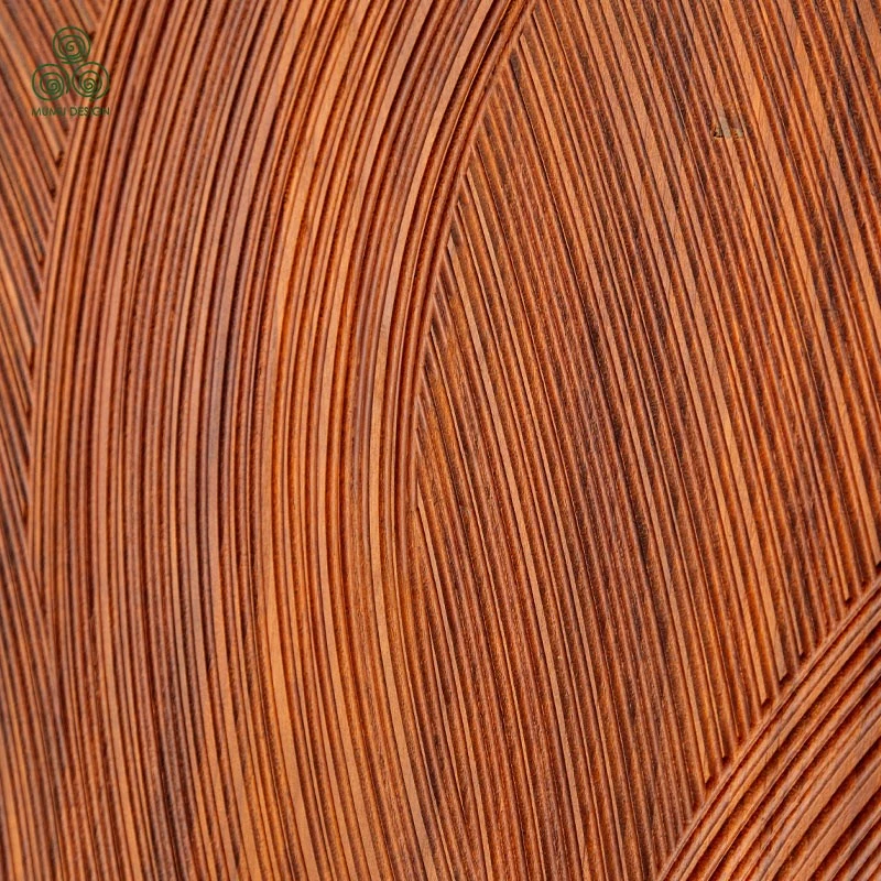 Spiral Textured Solid Wooden Door