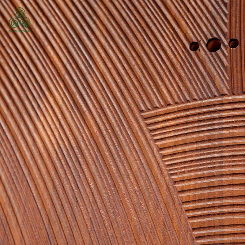 Best Spiral Textured Solid Wooden Door