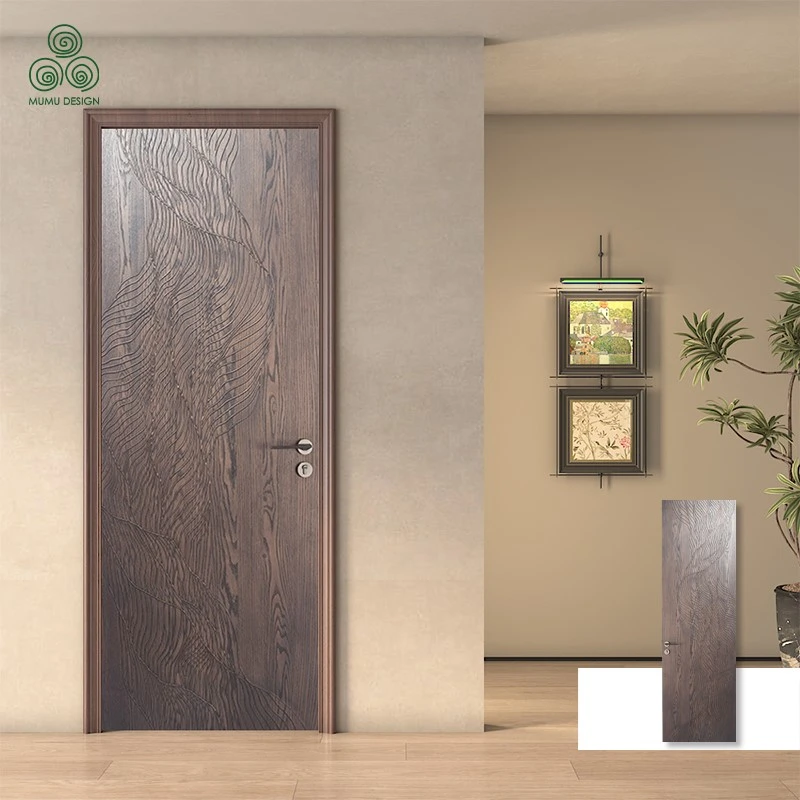 River Texture Single Wooden Door custom