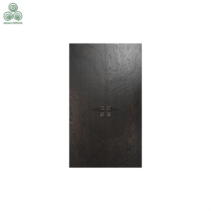 Ravine Texture Double Wood Door