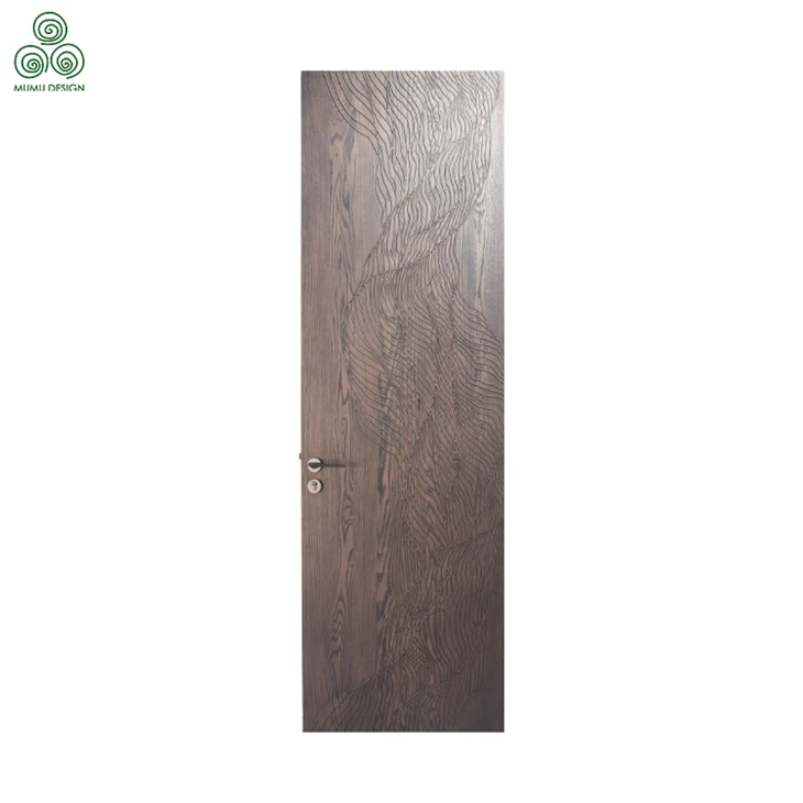 River Texture Single Wooden Door