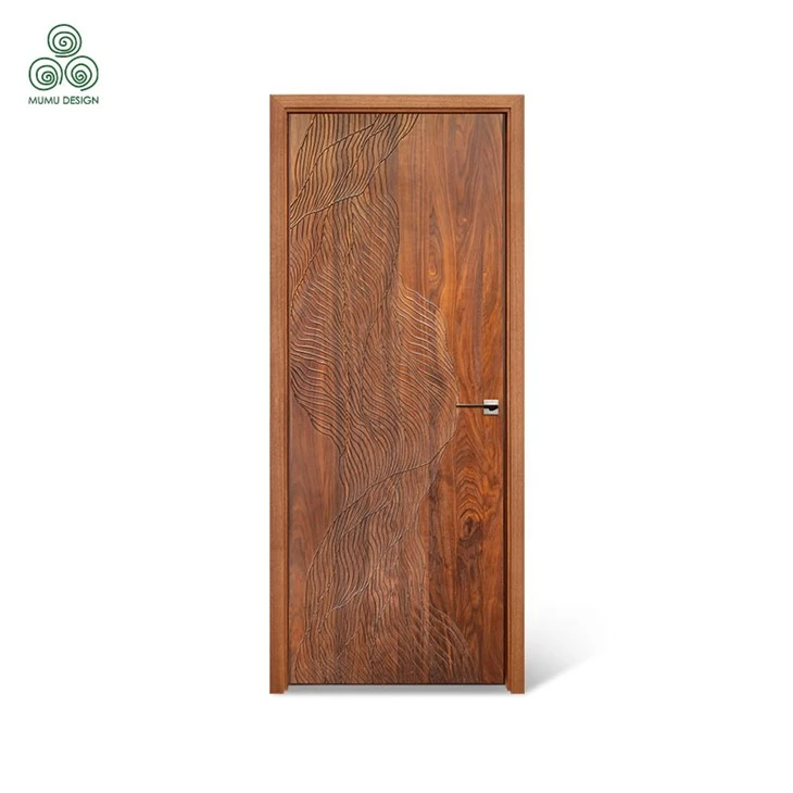 River Texture Solid Wood Door