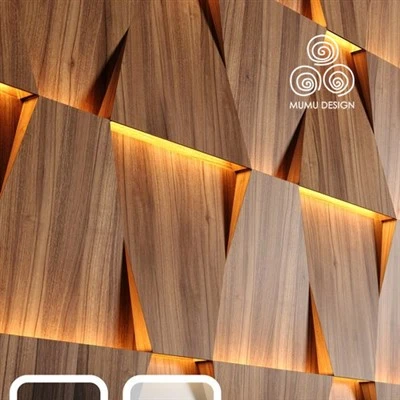 3D Wall Panels With LED Lights