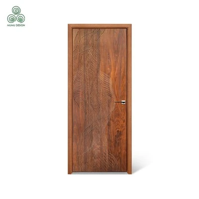 River Texture Solid Wood Door